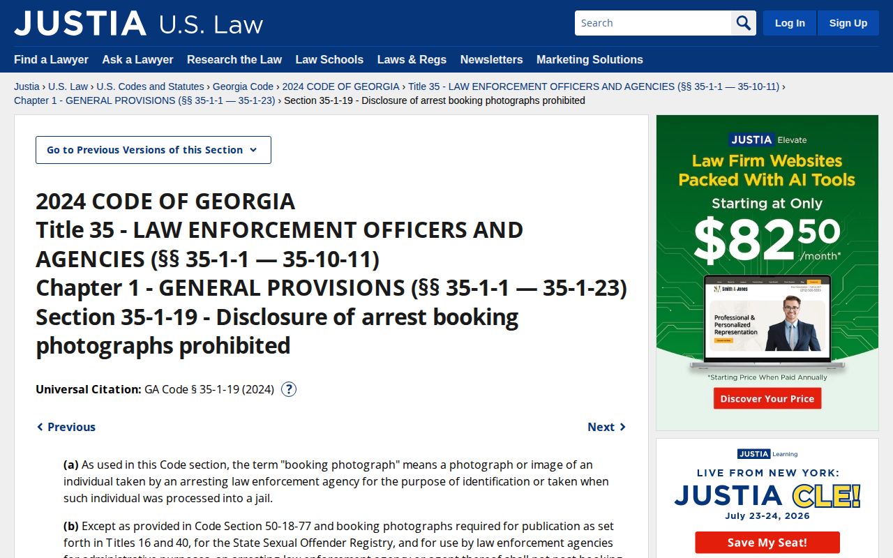 White County released mugshot access under Georgia booking photo law